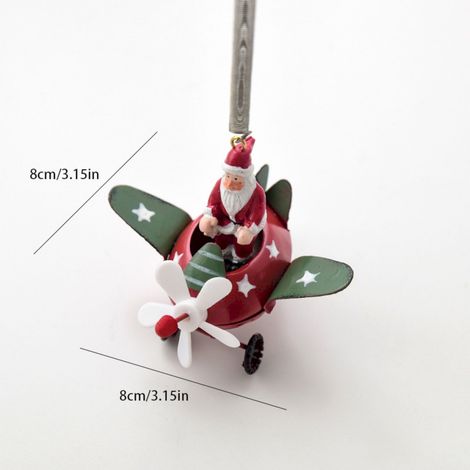 Ornement Avion - Décoration Arbre De Noël En Plastique Incassable - Pour Intérieur Et Décor Festif - Lot De 1 Pièce (1/5)