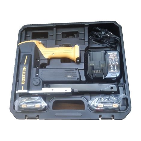 Bostitch DSA-3522-E 18-22mm 2x Akku 1,5Ah Kartonverschlusshefter Kartonverschlussgerät KL-07-EN10103
