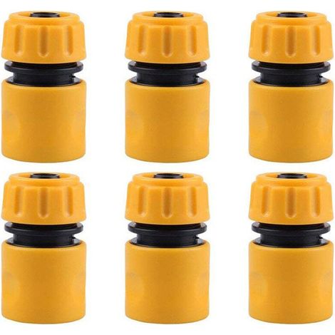 6 Pièces Raccord Rapide 1/2 Pouce pour Arrosage, Adaptateur de Tuyau d'Irrigation Jardin, Outil de Jardin
