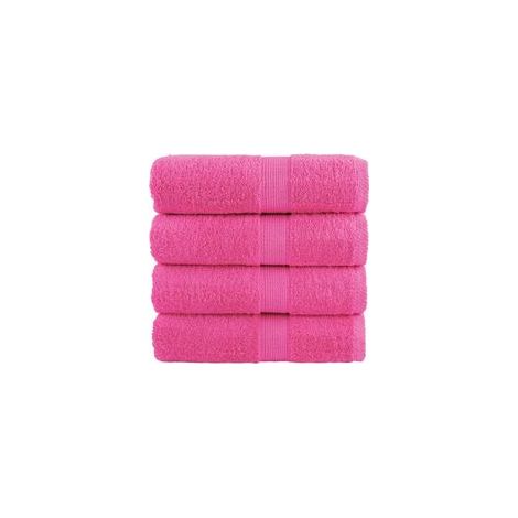 Servilletas de invitados premium SOLUND, juego de 4, rosa, 30 x 50 cm, 600 g/m² - Crezuo (1/4)