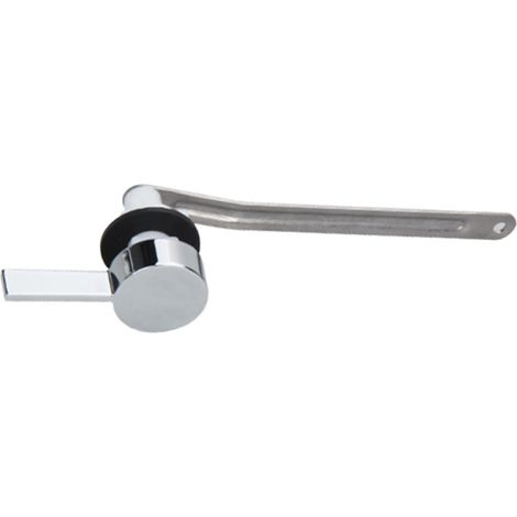 Poignée de chasse d'eau robuste de rechange pour réservoir de toilettes - Convient à la plupart des poignées de réservoir standard à montage frontal (1/4)