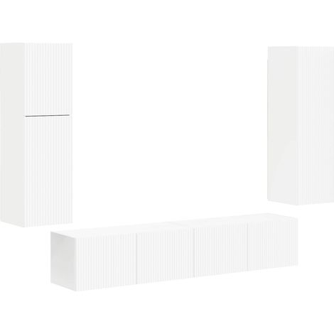 Maison Exclusive - Conjunto de mueble de TV 4 pcs Madera de ingen