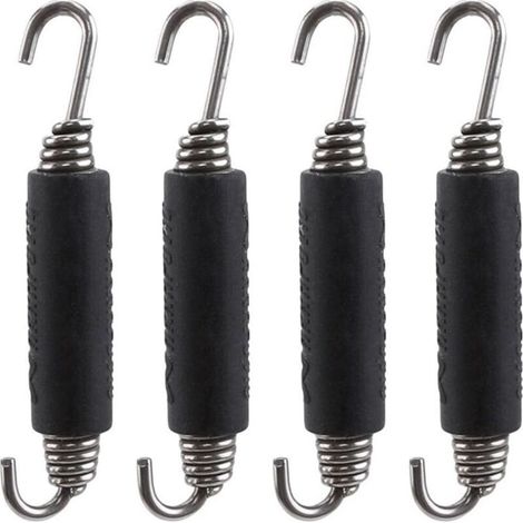 Juego de 4 muelles para tubo de escape, soporte de fijación de escape para motocicleta en acero inoxidable (1/5)