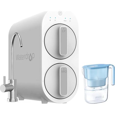 Waterdrop Système d’osmose inverse WD-G2-W avec 1 pichet filtrant WD-PT-05B (1/4)