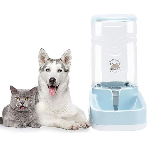 Abreuvoir automatique pour animaux de compagnie, 11 litres, pour grands chiens, fontaine à eau à gravité avec distributeur automatique (Singer 3,8 L)-AquaForge (1/5)