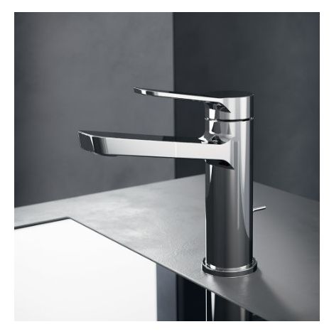 Mitigeur lavabo avec vidage tirette Chromé ELEVATION - CRISTINA ONDYNA EL22151 (1/2)