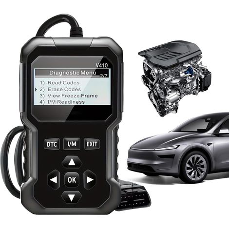 Scanner Auto Lecteur Diagnostic OBD Outil Analyse Moteur Véhicule Appareil Multi-Langue pour Effacer Codes Défaut Voiture Camion SUV Garage Atelier Usage Domestique (1/5)