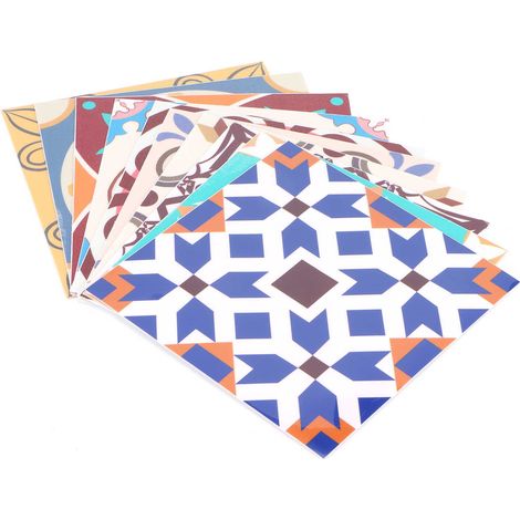 Lot de 10 autocollants pour carrelage en céramique, adhésifs muraux innovants, imperméables et résistants à l'huile (1/5)