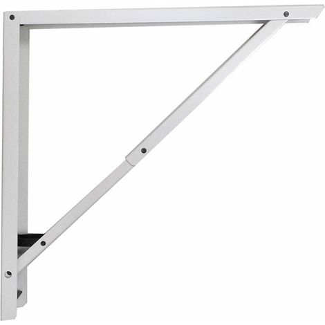 Abat-Plan Weißer faltbarer Stahlquadrat 40x40cm