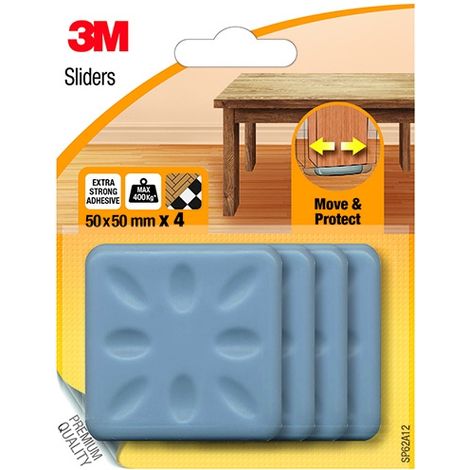 3M - 4 PATTINI QUADRI PROTETTIVI CLASSICI 50x50mm