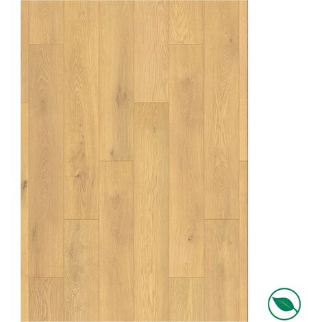 Sol stratifié effet parquet – 8 mm – boîte de 9 lames - 2,26 m2 – EH AQUAFIT 8 K726 PURE+ Honey Ethereal Oak (1/3)