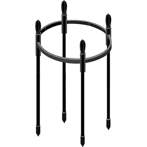 Tuteur pour plantes grimpantes, treillis de 8 mm de diamètre, 28 cm, support pour pots de fleurs, jardinage (1/5)