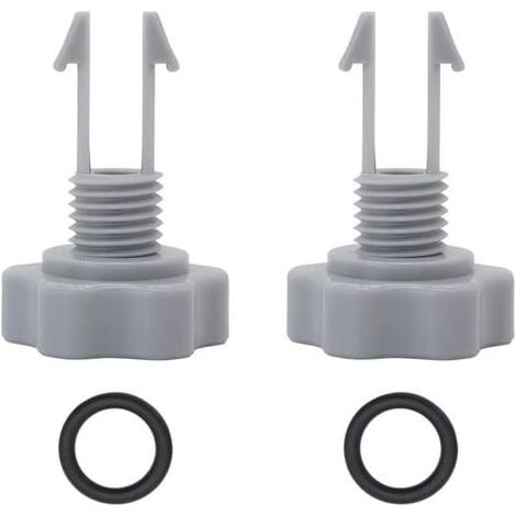Aiperq 10460 Valve de libération d'air avec joint torique de rechange pour pompes à filtre Intex 2811CA 2811EH 28121EH 10264 (1/4)