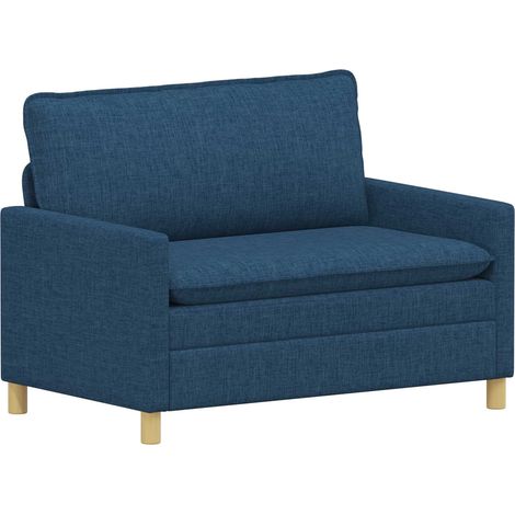 Divano Blu 126 x 81 x 87,5 cm Tessuto vidaXL (1/5)
