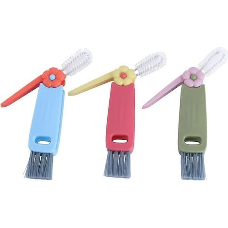 Brosse de nettoyage pour couvercles et embouts de tasses et bouteilles en plastique - Outil de cuisine (1/5)