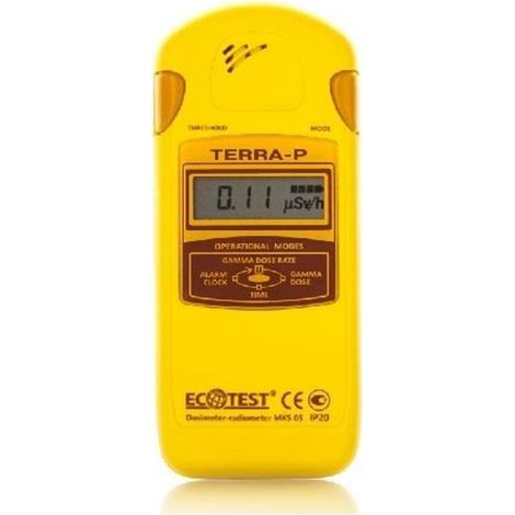 Compteur Geiger - ECOTEST - TERRA-P - Détection de radiation - Sans fil - Jaune (1/3)