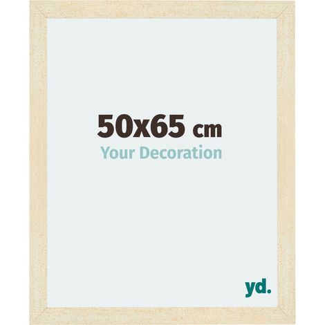yd. - Cadre photo 50x65 - Sable Patine - MDF - Mura