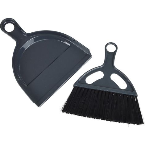 Mini Pelle et Balayette Plastique 17X20 cm Anthracite