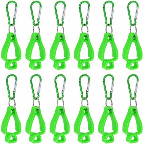 Clip per guanti da lavoro, cinture per guanti con moschettoni in metallo per clip da operai edili (1/5)