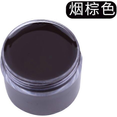 Crème de teinture et de réparation pour cuir, raviveur de couleur pour sacs, chaussures, canapés, vestes, protection contre les rayures et restauration du cuir véritable. Couleur : Marron fumé