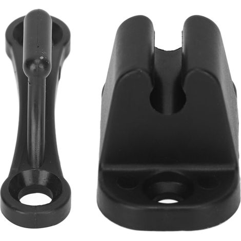 T-förmiger Türstopper-Befestigungssatz aus Nylon für Wohnmobile, geeignet für Wohnmobile, Wohnwagen und Freizeitfahrzeuge (schwarz). (1/4)