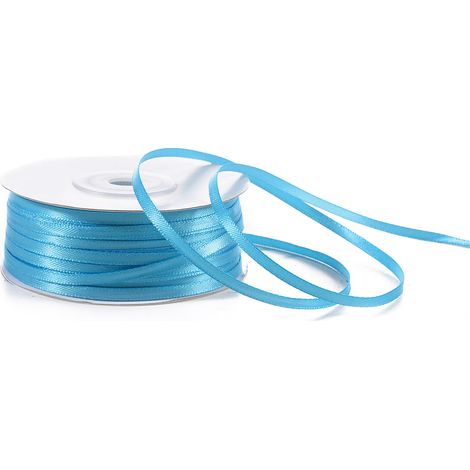 Nastro doppio raso color turchese, mm 3 x 100 m