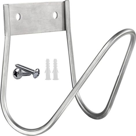 2-Pack Wall Mounted Garden Hose Holder, Metal Wall Mounted Garden Hose Holder, Sturdy Wall Mounted Garden Hose Holder (1/5)