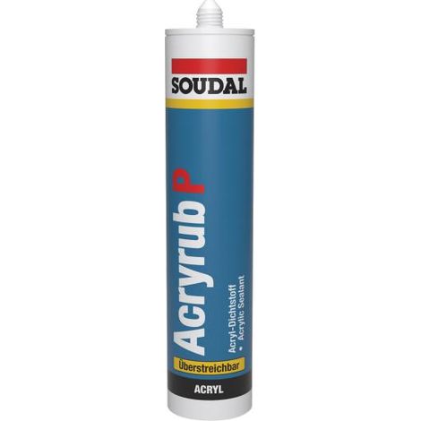 Soudal Acryldichstoff Acryrub P 600ml weiß 127418 (1/2)