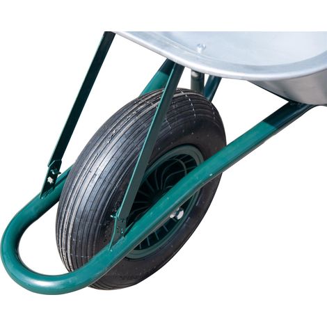 85l Large Wheelbarrow With Galvanised Pneumatic Tyre 150KG (1/3)