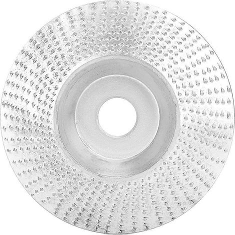 Disque de ponçage, de sculpture et de façonnage en acier rapide pour le travail du bois, meule de polissage pour meuleuse d'angle 100 mm (1/4)
