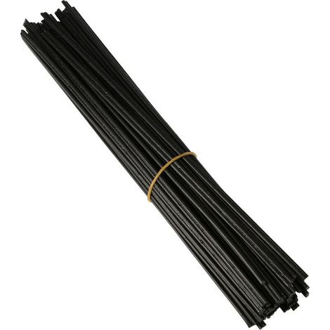 40 pièces baguette de soudage en plastique PP baguette de soudage pour pistolet à souder en plastique/pistolet à Air chaud 250mm noir K17576B (1/5)