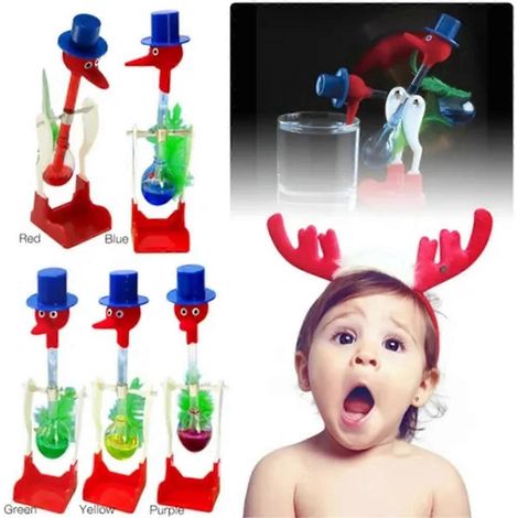 Oiseau buveur à mouvement perpétuel fluide, jouet éducatif pour enfants, B-- (1/5)