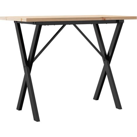 Maison Exclusive - Esstisch X-Gestell 100x50x75,5 cm Massivholz K