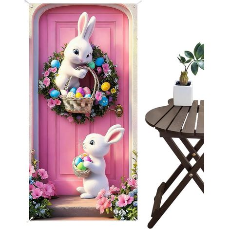 Ostern Flagge Frühlingsdekoration wasserdicht 89 x 178 cm