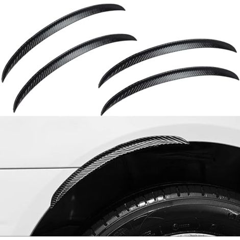 Garde-Boue Elargisseurs d'Aile Universel Voiture Fender Auto Bandes Protection d’Ailes Sourcils de Passage Protection Roue Universel Voiture (33CM) (1/5)