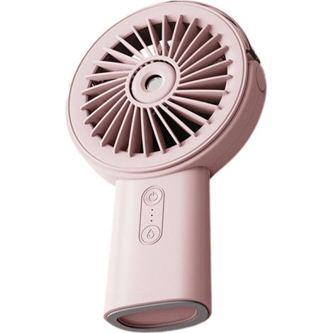 Ventilateur Brumisateur Portable Rechargeable Rose (1/5)