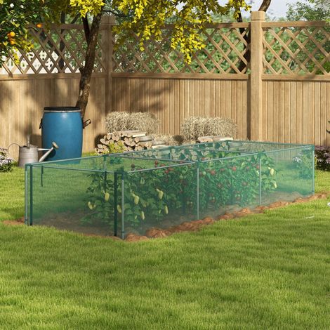 Tunnel protettivo per piante 125x373x62,5 cm in HDPE verde per orto FloraGrace (1/5)