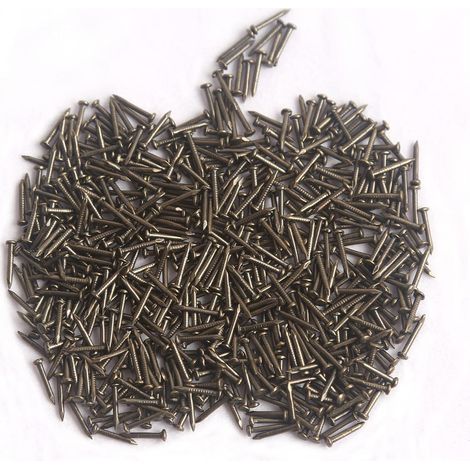 1.5X20mm Petits Clous,500pcs Petits Clous Bois en Fer pour Photo Clous pour Photo Suspendus Meubles de Travail du Bois DIY Clous Bricolage Images Décoratifs Clous Noir (1/5)