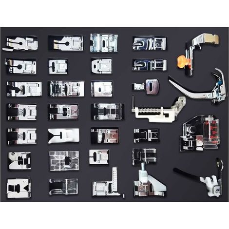 32-teiliges professionelles Nähmaschinen-Füße-Set, multifunktionale Nähmaschinenfüße