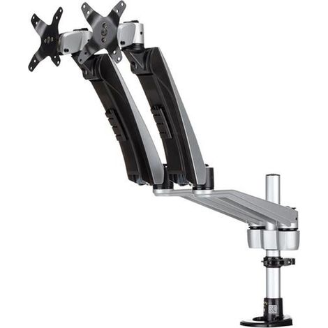 StarTech.com ARMDUAL30 soporte para monitor 76,2 cm (30") Negro, Plata Escritorio (1/5)