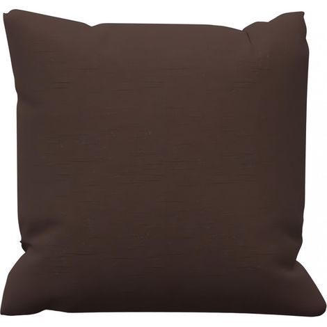 Soleil D Ocre – Coussin d'allaitement en coton 40x40 cm – Déhoussable avec fermeture zip – Garnissage polyester – Couleur brun
