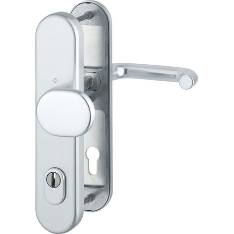 HOPPE Wechselgarnitur PARIS - DIN 92mm, silber, PZ für TS 77-82mm, m. KZS