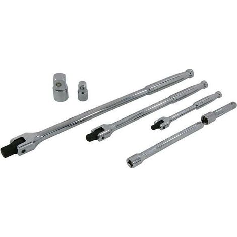 EXTENSION BAR 3PC 1/2"" 1/4"" 3/8"" FLEXI HEAD KNUCKLE BREAKER HEAVY DUTY CT5557 (1/2)