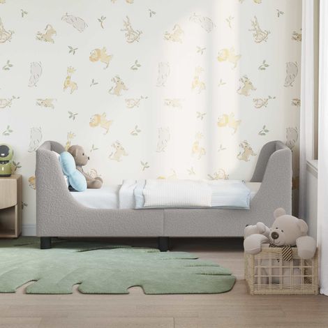 Estructura de cama para niños pequeños con cabecera Gris Claro (1/5)