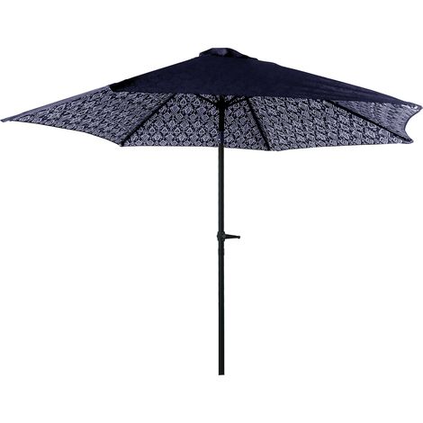 OMBRELLONE GIARDINO SPIAGGIA MARE ORIENTABILE COLORE BLU O TORTORA Ø 270CM (1/2)