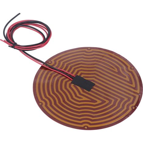 Film chauffant PI 220mm adhésif puissant thermistance 100K sécurisé rapide pour imprimante 3D 12V 150W polyimide (1/5)