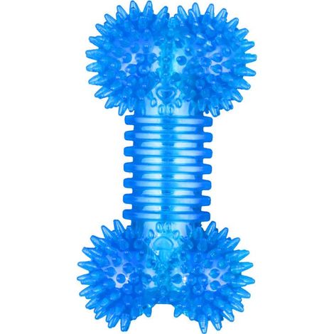 Osso da masticare per cani in gomma sicura, blu (1/4)
