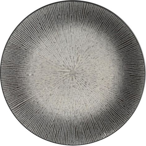 Lot de 6 Assiettes Plates "Atelier" 27cm Gris (1/3)