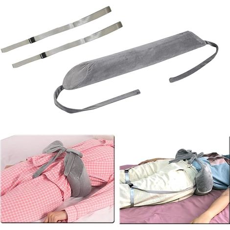 Oreiller de soutien lombaire à sangles enroulables pour dormir, idéal pour les douleurs lombaires, les chaises de bureau, les problèmes de scoliose et les lits. Coussin rond de soutien lombaire pour c (1/5)