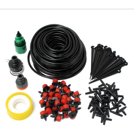 MINKUROW Kit Di Irrigazione Da 25 M, Kit Di Microirrigazione Sistema Di Irrigazione A Goccia Da Giardino Kit Di Irrigazione Fai-Da-Te Sistema Di Irrigazione Fai-Da-Te Automatico Per Piante Da Giardino (1/5)